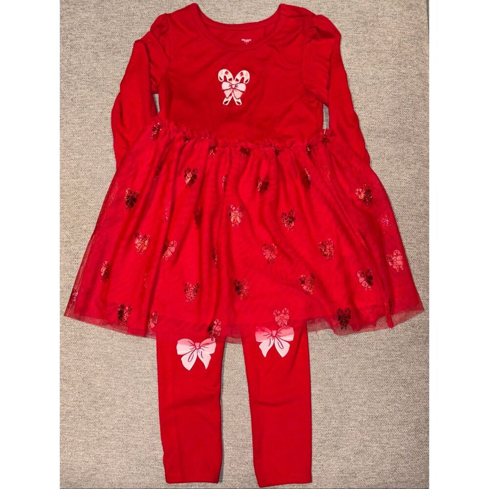 Girls red Christmas outfit size 3T